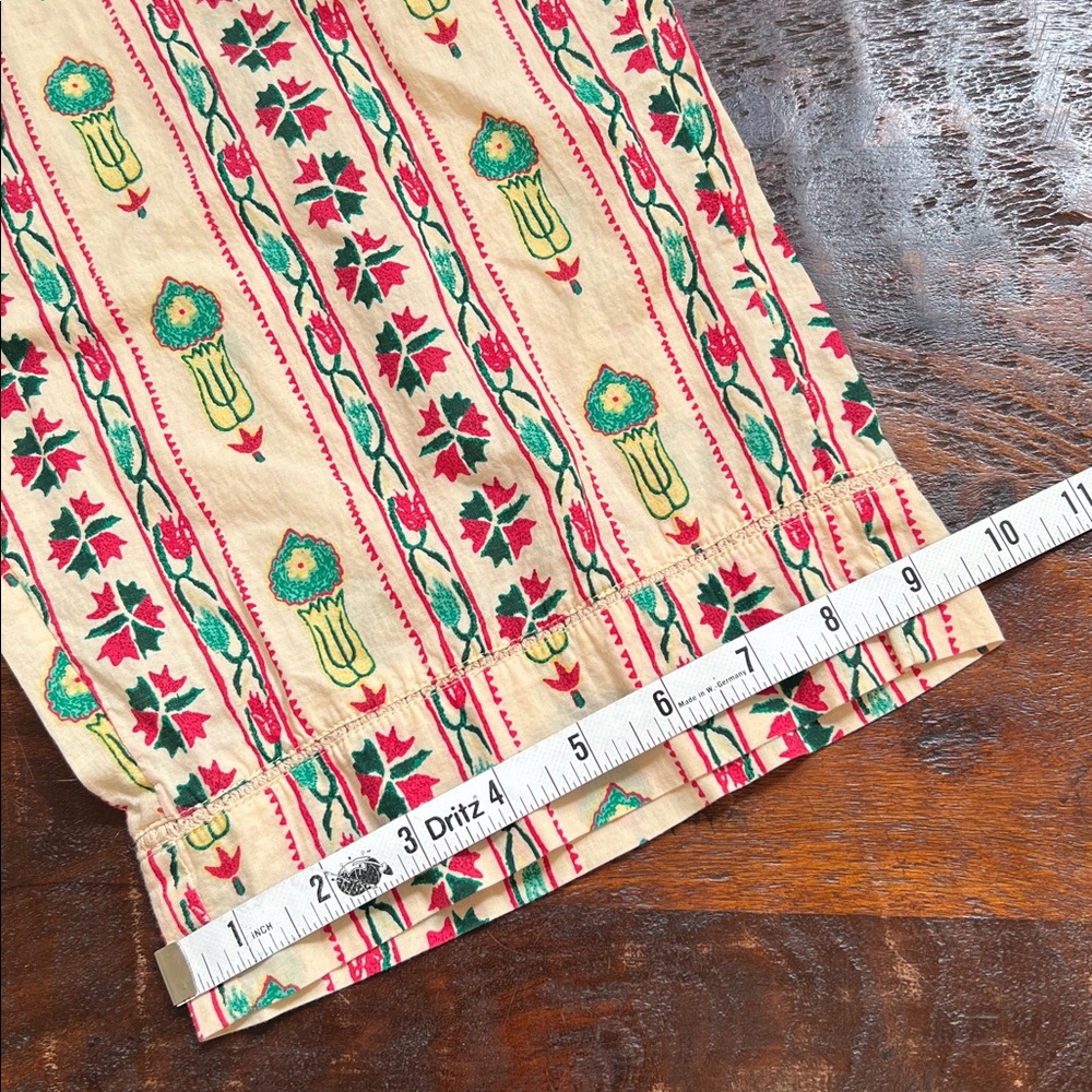 HAUTE HIPPIE India Bohemian Pull-On Straight Leg Cotton Pants Multi Printed L - Picture 15 of 16